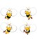 Carson Dellosa 45-Piece Buzz-Worthy Bee Bulletin Board Cutouts, Bumble Bee Cutouts for Bulletin Board, Spring Classroom Décor, Elementary and Seasonal Classroom Décor